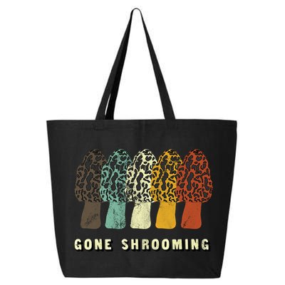 Gone Shrooming Gift Fun Mushroom Hunters Gift 25L Jumbo Tote
