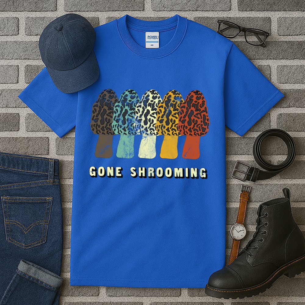 Gone Shrooming Gift Fun Mushroom Hunters Gift Tall T-Shirt