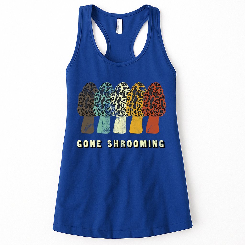 Gone Shrooming Gift Fun Mushroom Hunters Gift Womens Tank Top