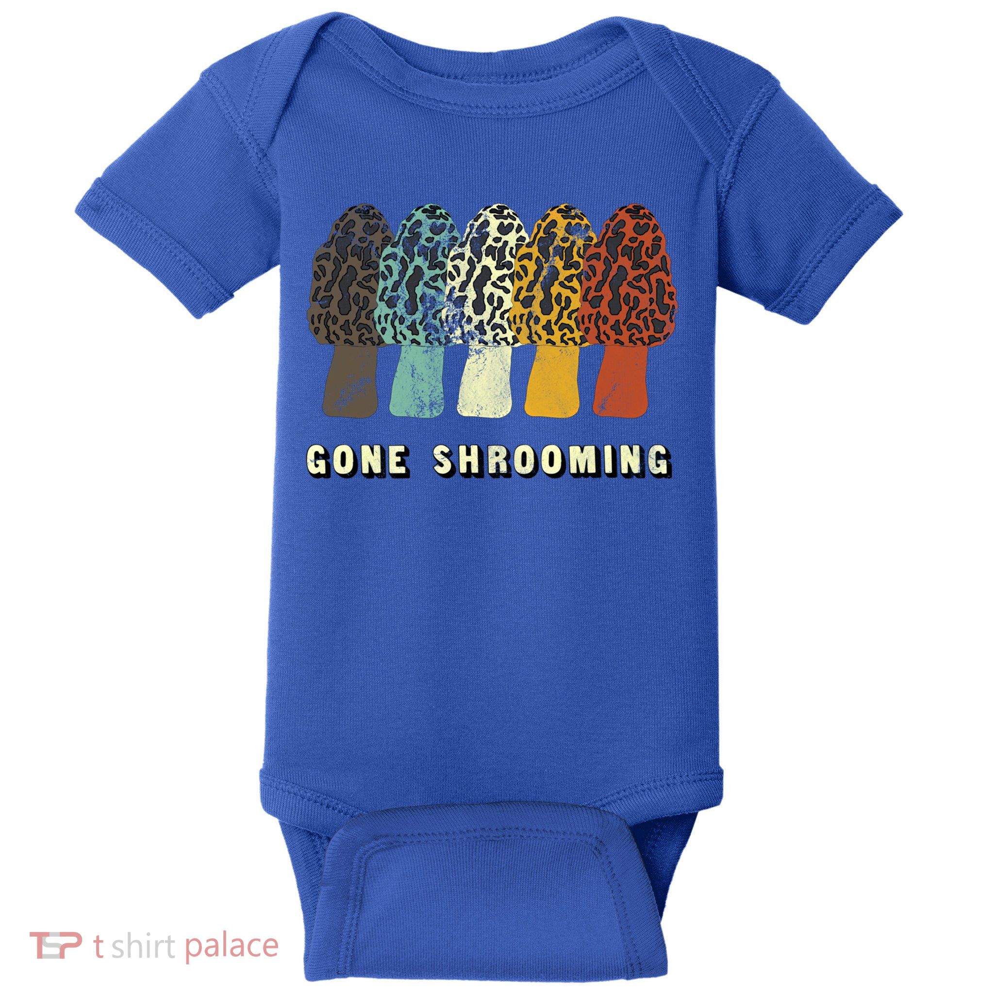Gone Shrooming Gift Fun Mushroom Hunters Gift Baby Bodysuit