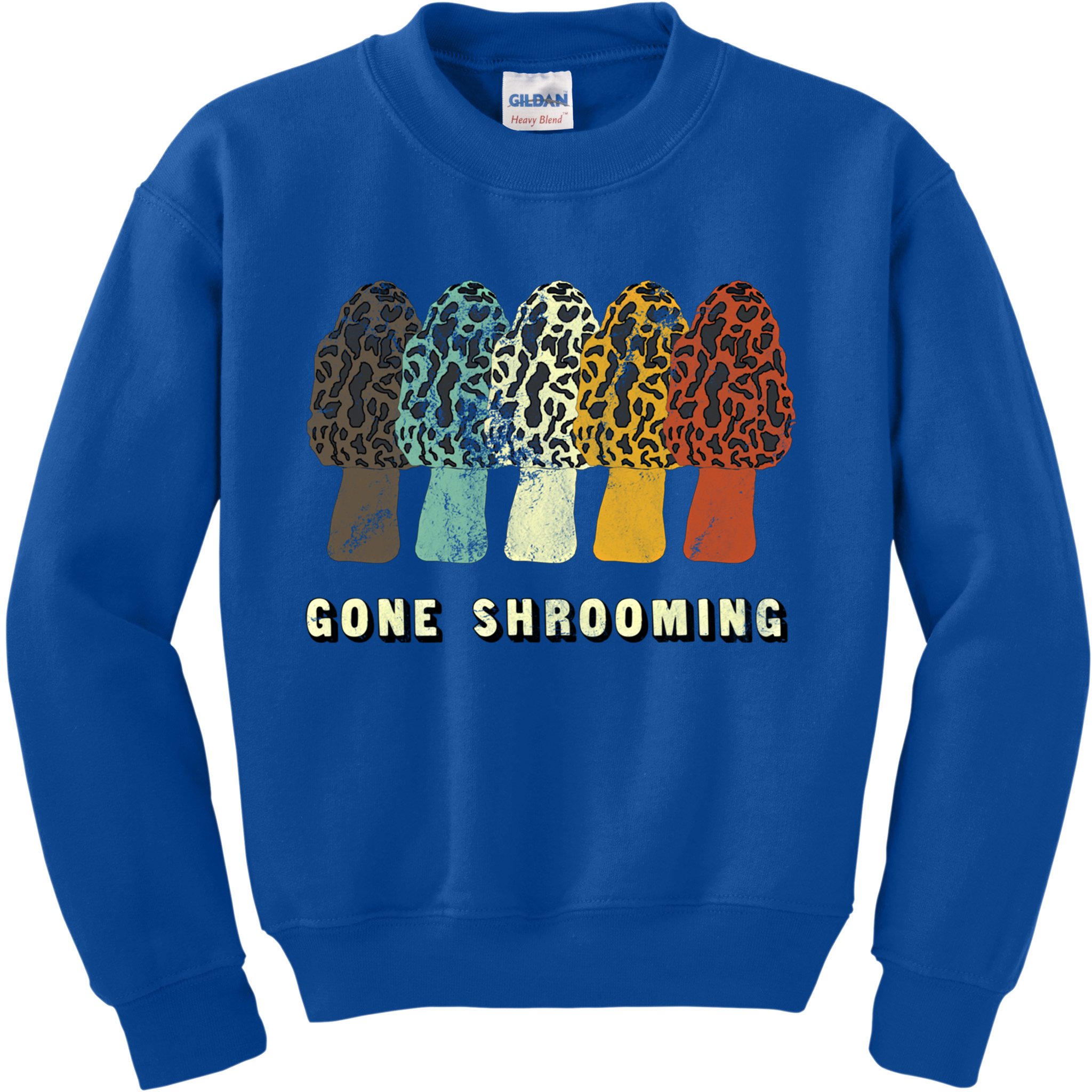 Gone Shrooming Gift Fun Mushroom Hunters Gift Kids Sweatshirt