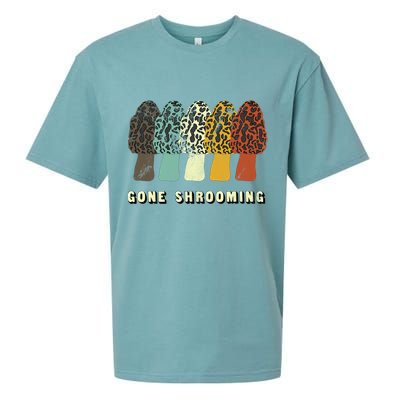 Gone Shrooming Gift Fun Mushroom Hunters Gift Sueded Cloud Jersey T-Shirt