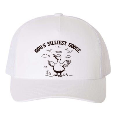 Gods Silliest Goose Funny Goose Sarcastic Vintage Yupoong Adult 5-Panel Trucker Hat