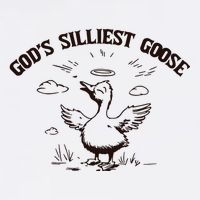 Gods Silliest Goose Funny Goose Sarcastic Vintage Sweatshirt