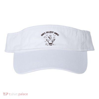 Gods Silliest Goose Funny Goose Sarcastic Vintage Visor