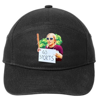 Go Sports Girl Meme 7-Panel Snapback Hat