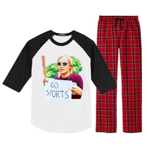 Go Sports Girl Meme Raglan Sleeve Pajama Set