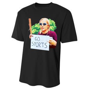 Go Sports Girl Meme Performance Sprint T-Shirt