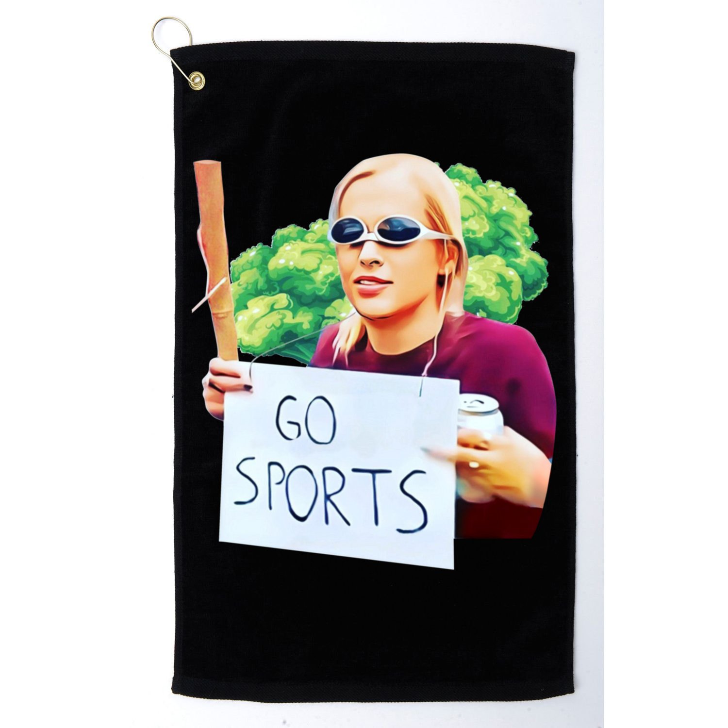 Go Sports Girl Meme Golf Towel