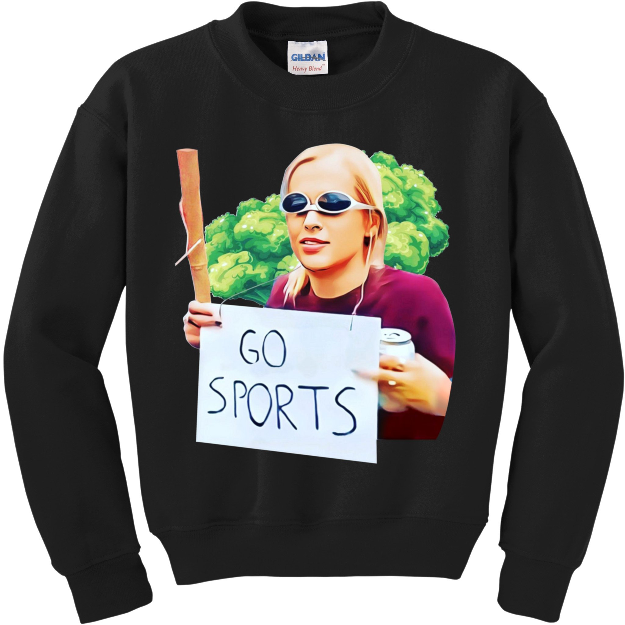 Go Sports Girl Meme Kids Sweatshirt