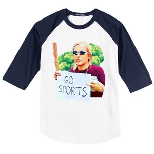 Go Sports Girl Meme Baseball Sleeve Shirt