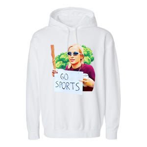 Go Sports Girl Meme Garment-Dyed Fleece Hoodie