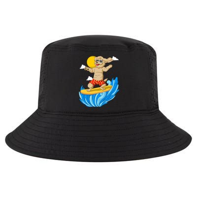 Goldendoodle Surfing Cool Comfort Performance Bucket Hat