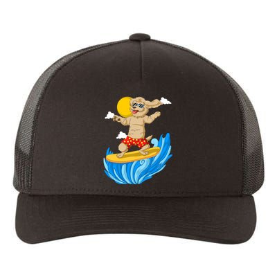 Goldendoodle Surfing Yupoong Adult 5-Panel Trucker Hat