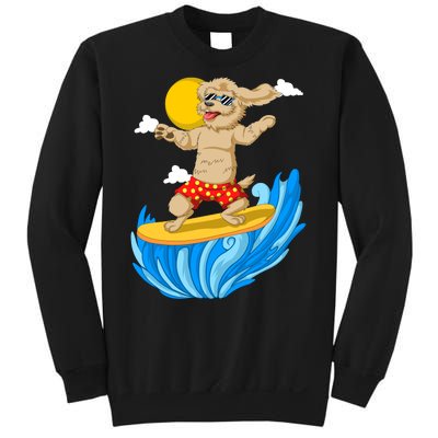 Goldendoodle Surfing Sweatshirt