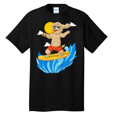 Goldendoodle Surfing Tall T-Shirt