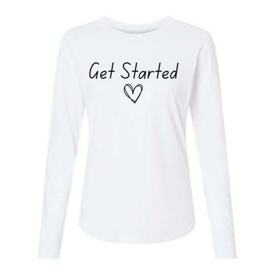 Get Started Gift Womens Cotton Relaxed Long Sleeve T-Shirt