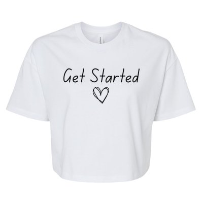 Get Started Gift Bella+Canvas Jersey Crop Tee