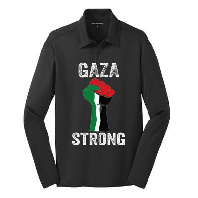 Gaza Strong Silk Touch Performance Long Sleeve Polo