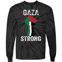 Gaza Strong Tie-Dye Long Sleeve Shirt