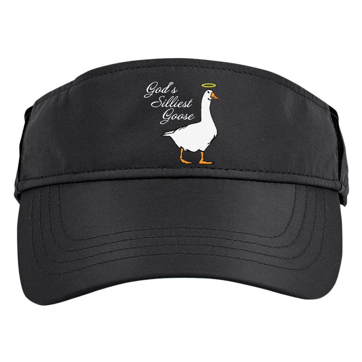 God's Silliest Goose Funny Adult Drive Performance Visor