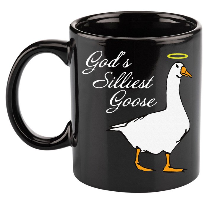God's Silliest Goose Funny 11oz C Handle Ceramic Mug