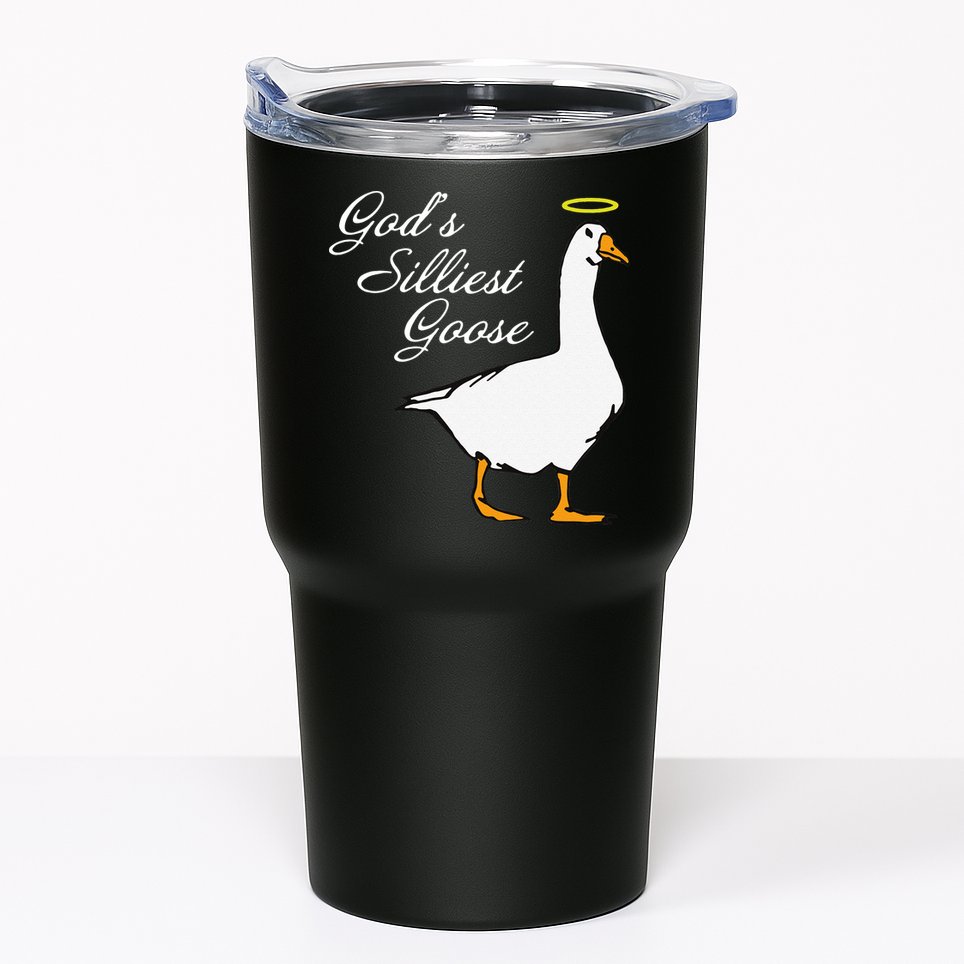God's Silliest Goose Funny Tumbler