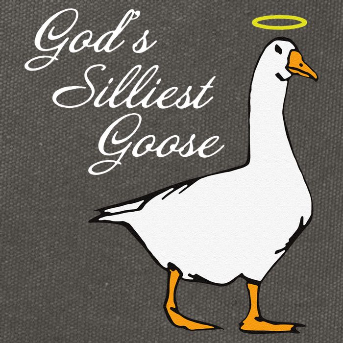 God's Silliest Goose Funny Cotton Canvas Backpack