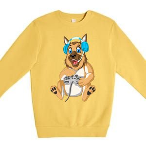 German Shepherd Gamer Premium Crewneck Sweatshirt