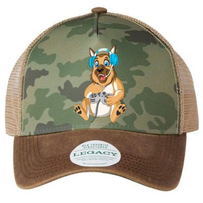 German Shepherd Gamer Legacy Tie Dye Trucker Hat