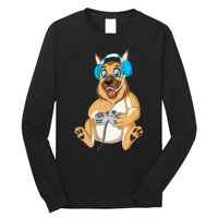 German Shepherd Gamer Long Sleeve Shirt