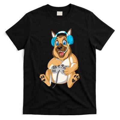 German Shepherd Gamer T-Shirt