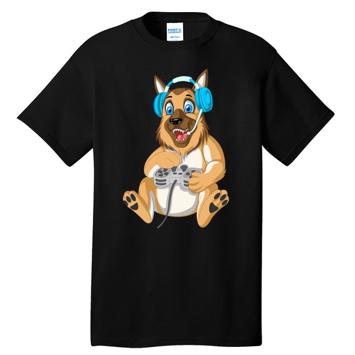 German Shepherd Gamer Tall T-Shirt