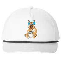 German Shepherd Gamer Snapback Five-Panel Rope Hat