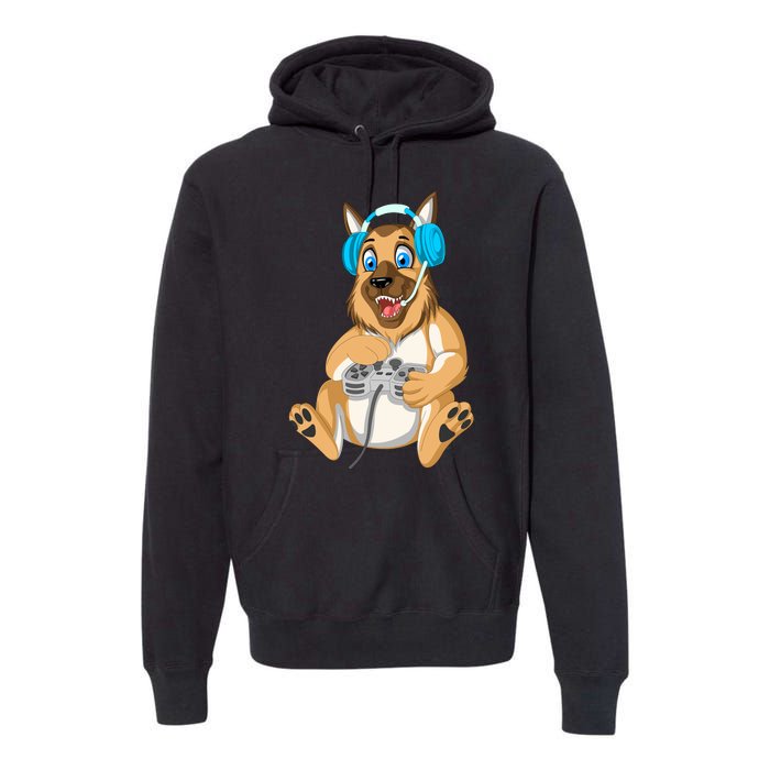 German Shepherd Gamer Premium Hoodie