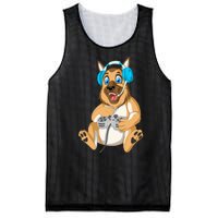 German Shepherd Gamer Mesh Reversible Basketball Jersey Tank