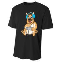 German Shepherd Gamer Performance Sprint T-Shirt