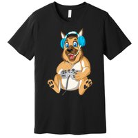 German Shepherd Gamer Premium T-Shirt