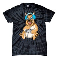 German Shepherd Gamer Tie-Dye T-Shirt