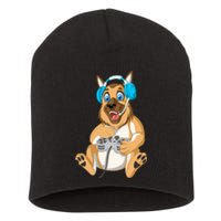 German Shepherd Gamer Short Acrylic Beanie