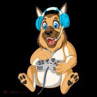 German Shepherd Gamer Kids T-Shirt