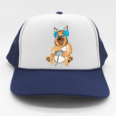 German Shepherd Gamer Trucker Hat