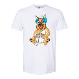 German Shepherd Gamer Softstyle CVC T-Shirt