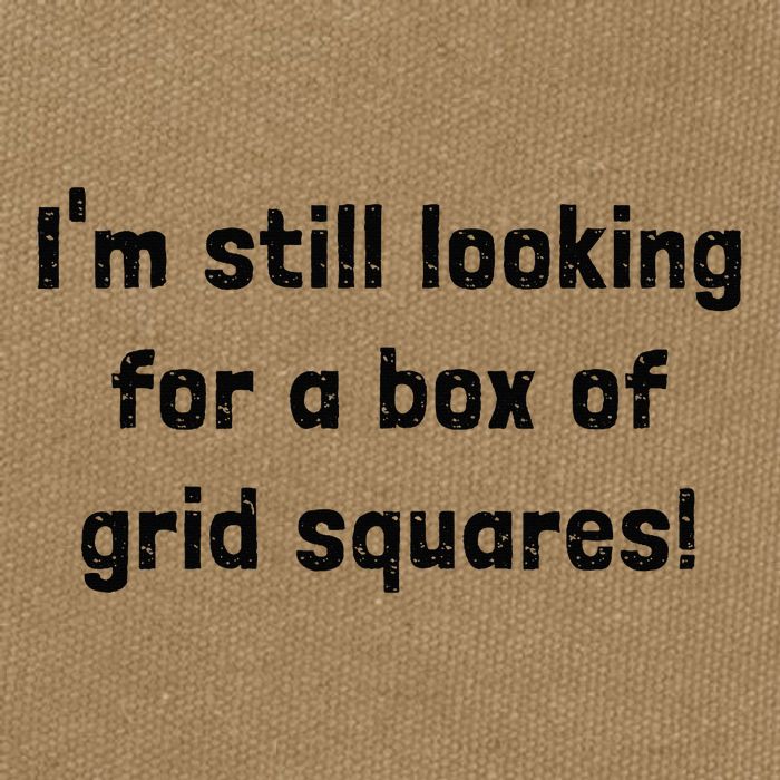 Grid Squares Cotton Canvas Backpack
