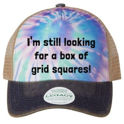 Grid Squares Legacy Tie Dye Trucker Hat