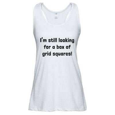 Grid Squares Ladies Essential Flowy Tank