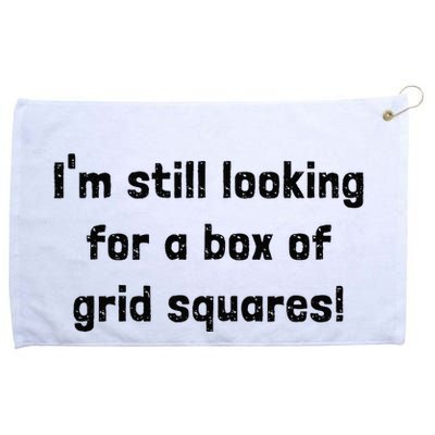 Grid Squares Grommeted Golf Towel