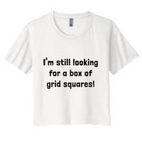 Grid Squares Crop Top
