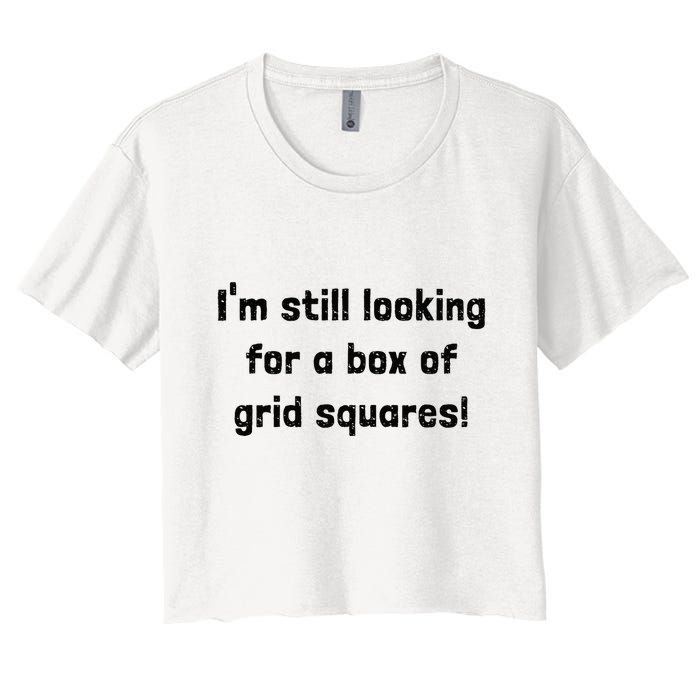 Grid Squares Crop Top