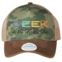 Geek Science Geek Is Chic It Nerd Funny Tech Geeky Stem Legacy Tie Dye Trucker Hat